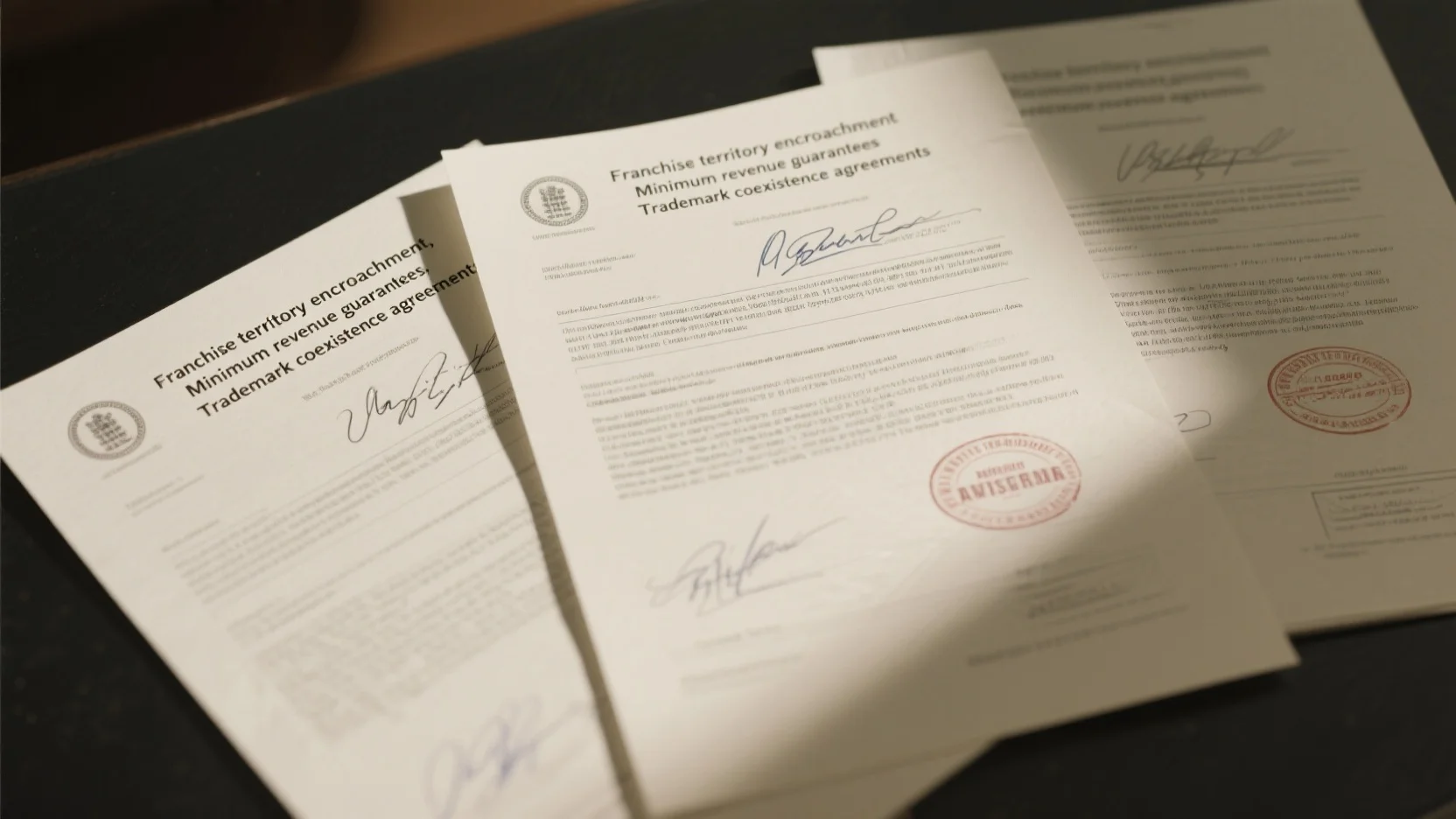 Franchise Territory Encroachment, Minimum Revenue Guarantees, and Trademark Coexistence Agreements: A Comprehensive Guide
