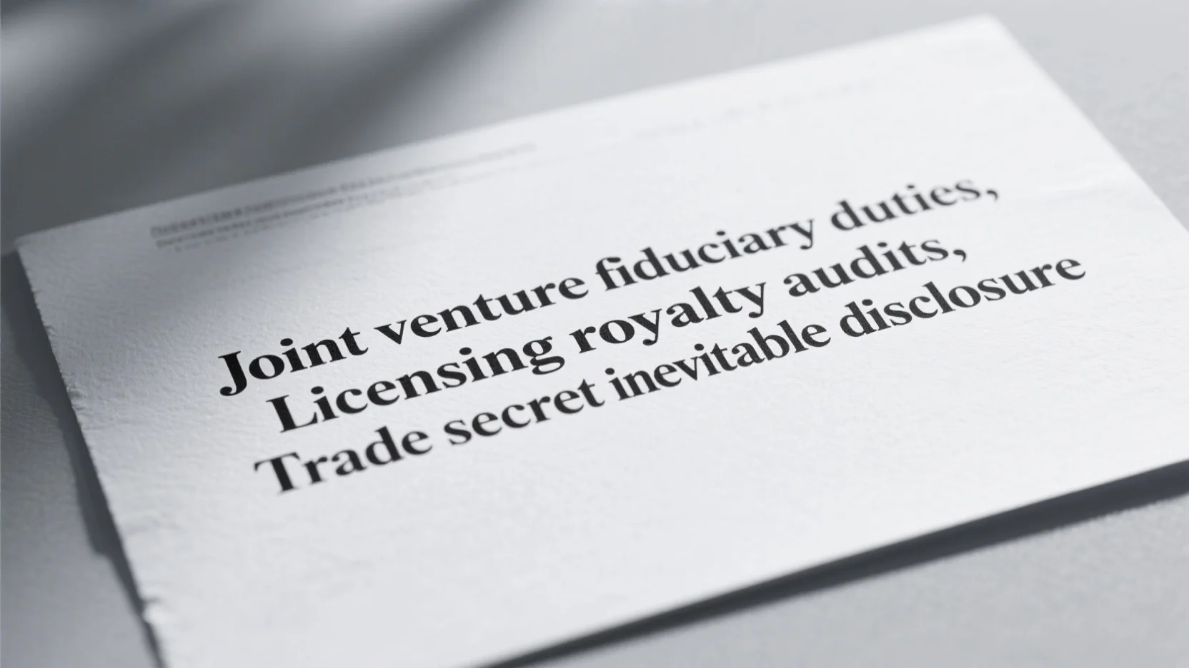 Enterprise Contract Litigation