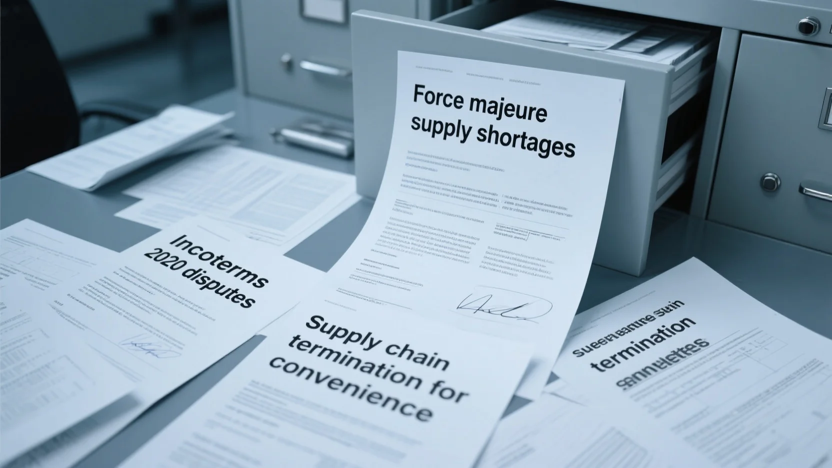 Navigating Supply Chain Termination, Incoterms 2020 Disputes, and Force Majeure Supply Shortages